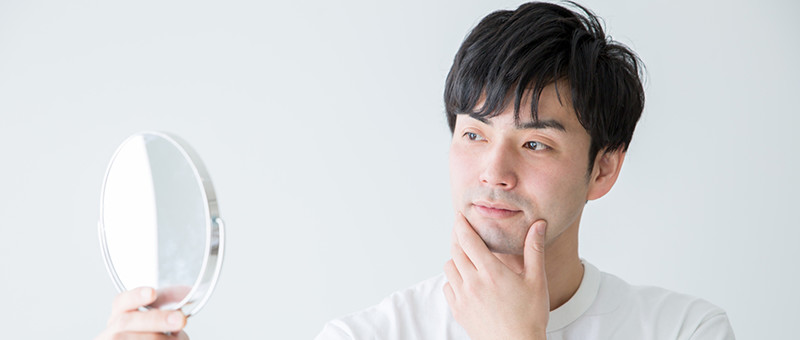 鏡でトレーニングするイメージ